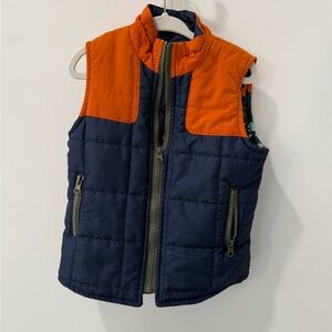 Blue Quail Navy and Orange Quilted Vest